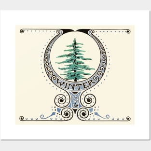 Winter tree Posters and Art